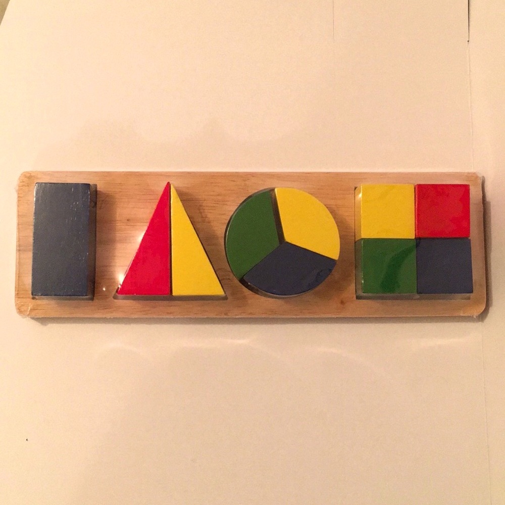 Pier 1 Imports Wooden Block Puzzle NWT